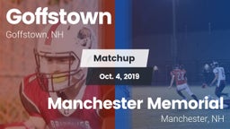 Matchup: Goffstown High vs. Manchester Memorial  2019