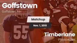 Matchup: Goffstown High vs. Timberlane  2019