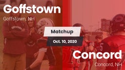 Matchup: Goffstown High vs. Concord  2020