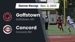 Recap: Goffstown  vs. Concord  2023