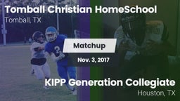 Matchup: Tomball Christian vs. KIPP Generation Collegiate 2017