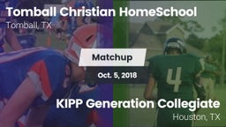 Matchup: Tomball Christian vs. KIPP Generation Collegiate 2018