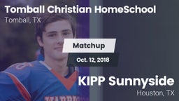 Matchup: Tomball Christian vs. KIPP Sunnyside  2018