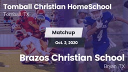 Matchup: Tomball Christian vs. Brazos Christian School 2020