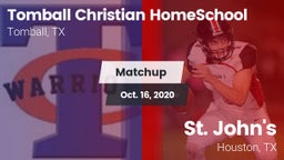 Matchup: Tomball Christian vs. St. John's  2020