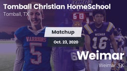 Matchup: Tomball Christian vs. Weimar  2020