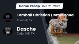 Recap: Tomball Christian HomeSchool  vs. Dasche 2022