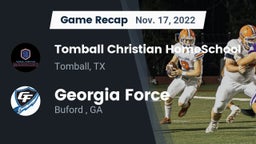 Recap: Tomball Christian HomeSchool  vs. Georgia Force 2022
