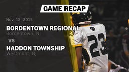 Recap: Bordentown Regional  vs. Haddon Township  2015