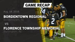 Recap: Bordentown Regional  vs. Florence Township Memorial  2016