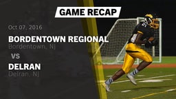 Recap: Bordentown Regional  vs. Delran  2016