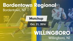 Matchup: Bordentown High vs. WILLINGBORO  2016