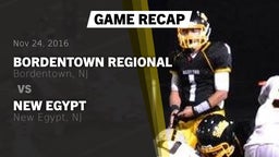 Recap: Bordentown Regional  vs. New Egypt  2016