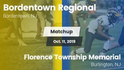Matchup: Bordentown High vs. Florence Township Memorial  2019