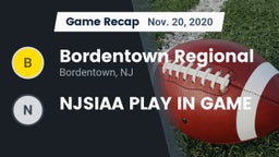 Recap: Bordentown Regional  vs. NJSIAA PLAY IN GAME 2020