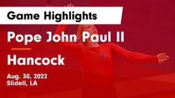 Pope John Paul II vs Hancock  Game Highlights - Aug. 30, 2022