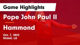 Pope John Paul II vs Hammond  Game Highlights - Oct. 7, 2022