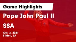 Pope John Paul II vs SSA Game Highlights - Oct. 2, 2021