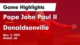 Pope John Paul II vs Donaldsonville  Game Highlights - Nov. 2, 2022