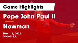 Pope John Paul II vs Newman  Game Highlights - Nov. 12, 2022