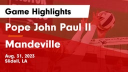Pope John Paul II vs Mandeville  Game Highlights - Aug. 31, 2023