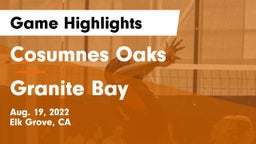 Cosumnes Oaks  vs Granite Bay  Game Highlights - Aug. 19, 2022