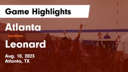 Atlanta  vs Leonard  Game Highlights - Aug. 10, 2023