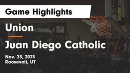 Union  vs Juan Diego Catholic  Game Highlights - Nov. 28, 2023