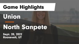 Union  vs North Sanpete  Game Highlights - Sept. 20, 2022