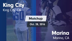 Matchup: King City High vs. Marina  2016