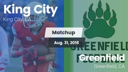 Matchup: King City High vs. Greenfield  2018
