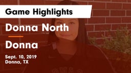 Donna North  vs Donna  Game Highlights - Sept. 10, 2019