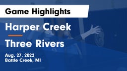 Harper Creek  vs Three Rivers  Game Highlights - Aug. 27, 2022
