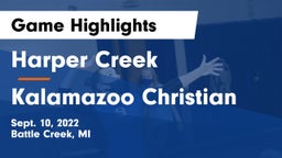Harper Creek  vs Kalamazoo Christian  Game Highlights - Sept. 10, 2022