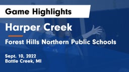 Harper Creek  vs Forest Hills Northern Public Schools Game Highlights - Sept. 10, 2022