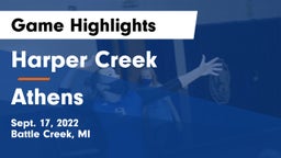 Harper Creek  vs Athens  Game Highlights - Sept. 17, 2022