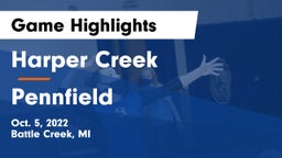 Harper Creek  vs Pennfield  Game Highlights - Oct. 5, 2022