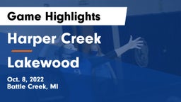 Harper Creek  vs Lakewood  Game Highlights - Oct. 8, 2022