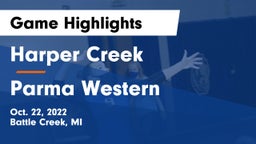 Harper Creek  vs Parma Western  Game Highlights - Oct. 22, 2022