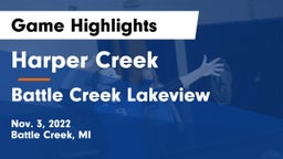 Harper Creek  vs Battle Creek Lakeview  Game Highlights - Nov. 3, 2022
