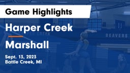Harper Creek  vs Marshall  Game Highlights - Sept. 13, 2023