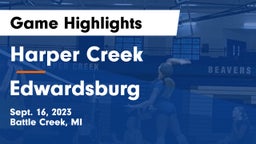 Harper Creek  vs Edwardsburg  Game Highlights - Sept. 16, 2023