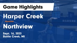 Harper Creek  vs Northview  Game Highlights - Sept. 16, 2023