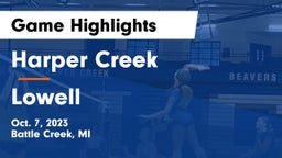 Harper Creek  vs Lowell  Game Highlights - Oct. 7, 2023