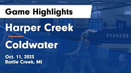 Harper Creek  vs Coldwater  Game Highlights - Oct. 11, 2023