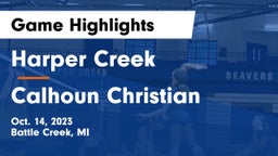 Harper Creek  vs Calhoun Christian Game Highlights - Oct. 14, 2023