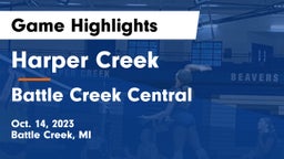 Harper Creek  vs Battle Creek Central  Game Highlights - Oct. 14, 2023