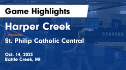 Harper Creek  vs St. Philip Catholic Central  Game Highlights - Oct. 14, 2023
