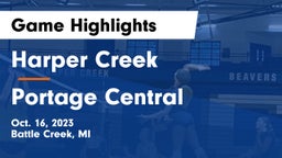 Harper Creek  vs Portage Central Game Highlights - Oct. 16, 2023
