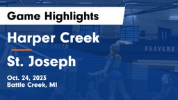 Harper Creek  vs St. Joseph  Game Highlights - Oct. 24, 2023